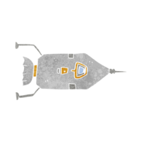 retro cartoon landing craft png