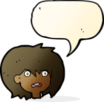 cartoon shocked expression  with speech bubble png