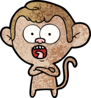 cartoon shocked monkey png