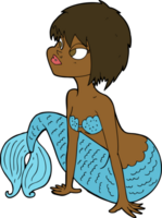 cartoon pretty mermaid png