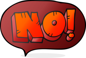 drawn speech bubble cartoon NO shout png