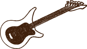 Electric Guitar Charcoal Drawing png