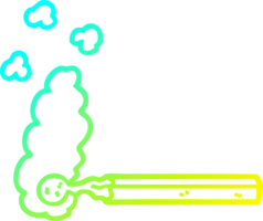 du froid pente ligne dessin de une dessin animé brûlé rencontre png