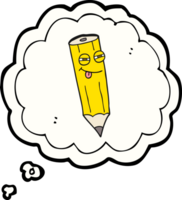 happy    drawn thought bubble cartoon sly pencil png