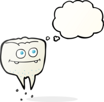 drawn thought bubble cartoon tooth png