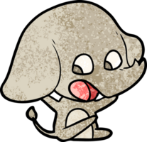 schattige cartoon olifant png