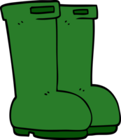 cartoon doodle wellingtons png