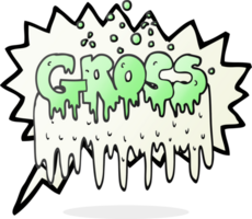 drawn speech bubble cartoon gross symbol png