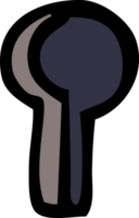 cartoon doodle key hole png