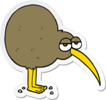 sticker of a cartoon kiwi png