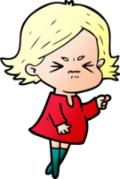 cartoon angry woman png