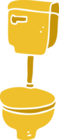 cartoon doodle gouden toilet png