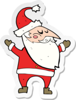 sticker van een tekenfilm van de kerstman png