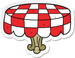 sticker of a cartoon table png