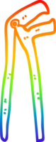 arcobaleno pendenza linea disegno di un' cartone animato idraulici chiave inglese png