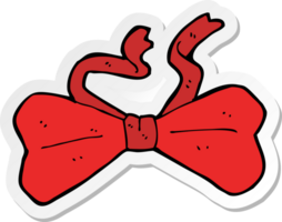 sticker of a cartoon bow tie png