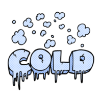 drawn comic book style cartoon cold text symbol png