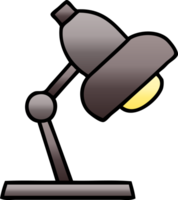 gradient shaded cartoon of a table lamp png