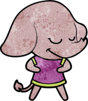 elefante sonriente de dibujos animados png