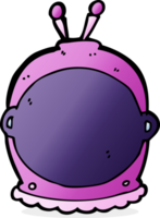 casque spatial de dessin animé png