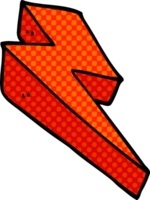 cartoon doodle fire bolt png