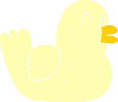 Cartoon-Doodle glückliche Ente png