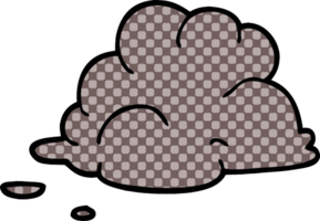 cartoon doodle storm cloud png