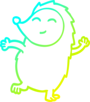 verkoudheid helling lijn tekening van een tekenfilm gelukkig egel png