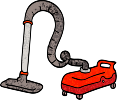 aspirador de vácuo de desenho de ilustração texturizada grunge png