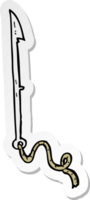 sticker of a cartoon whaling harpoon png