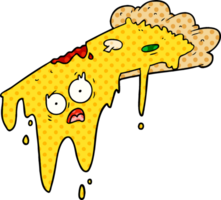 melting pizza cartoon png