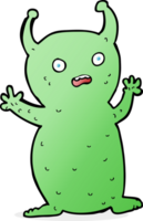 cartoon grappige kleine alien png