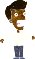 homme qui crie de dessin animé png