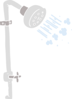 flat color illustration of shower png