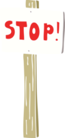 panneaux de signalisation de doodle de dessin animé png