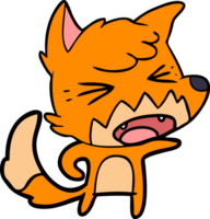 angry cartoon fox png