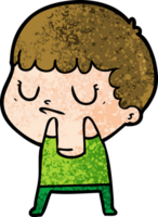 niño gruñón de dibujos animados png