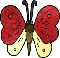 Cartoon-Doodle-Schmetterling png