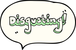 disgusting    drawn speech bubble cartoon png