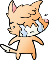 crying fox cartoon png