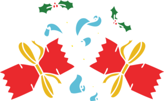 hand drawn quirky cartoon popped cracker png