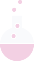 flat color retro cartoon of a science experiment png