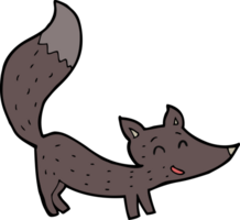 cartoon little wolf cub png