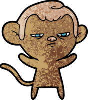 cartoon annoyed monkey png