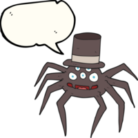 desenhado discurso bolha desenho animado dia das Bruxas aranha png