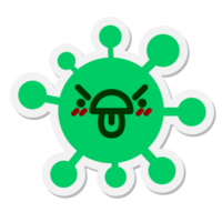 disgusted virus sticker png