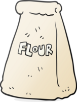 drawn cartoon bag of flour png