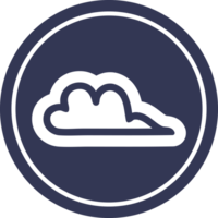 clima nube circular icono símbolo png