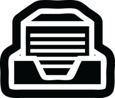 Bureau papier empiler icône symbole png