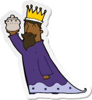 pegatina de uno de los tres reyes magos png